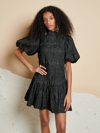 <b> Ghospell </b> Salome Jacquard Mini Dress