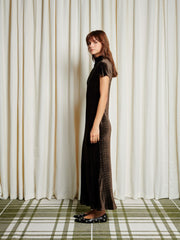 <b> Ghospell </b> Vaila Velvet Maxi Dress