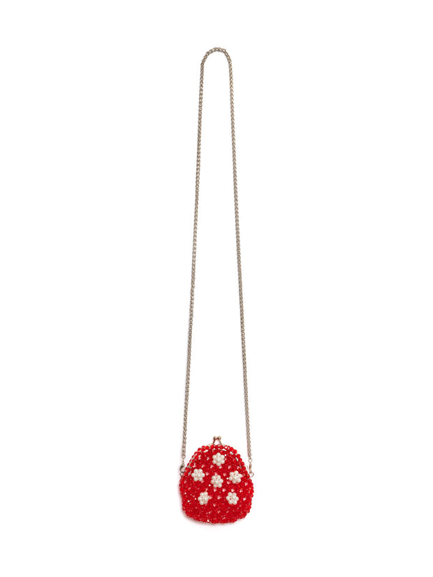 Sweet Cherry Bead Purse