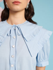 Flutter Pleat Blouse