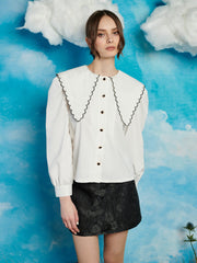 Saloon Scallop Blouse