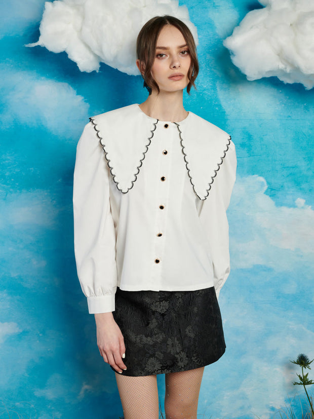 Saloon Scallop Blouse