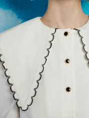 Saloon Scallop Blouse