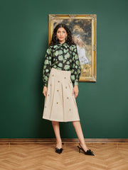 <b>DREAM</b> Wallace Floral Bow Blouse