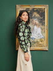 <b>DREAM</b> Wallace Floral Bow Blouse