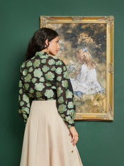 <b>DREAM</b> Wallace Floral Bow Blouse