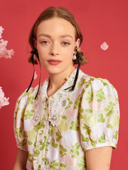 <b>DREAM</b> Picnic Jacquard Blouse