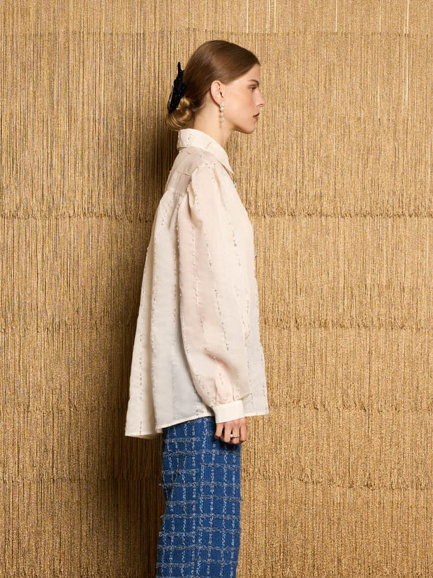 <b>DREAM</b> Lyrical Bead Oversized Shirt