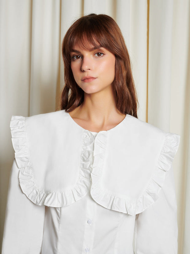 <b> Ghospell </b> Christy Collar Blouse