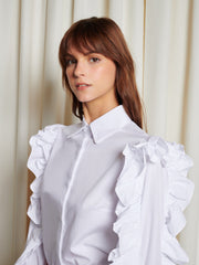 <b> Ghospell </b> Melissa Ruffled Shirt