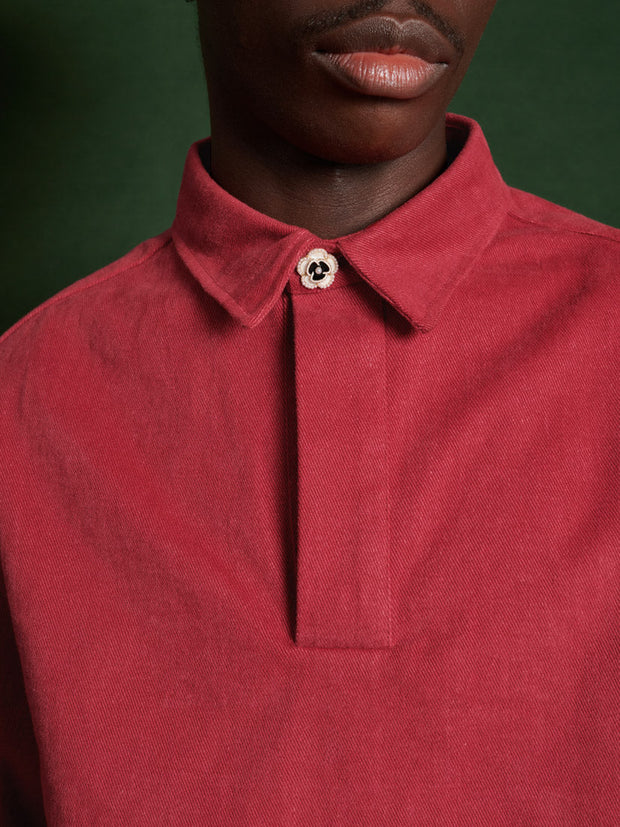 Joseph Boxy Shirt Redwood Red / Z