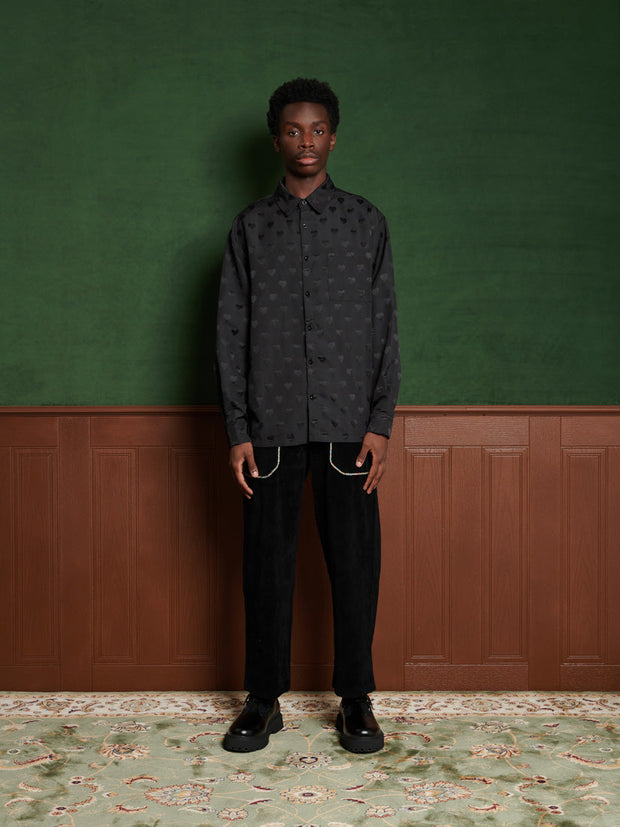 Roy Jacquard Shirt Coal Black / Z