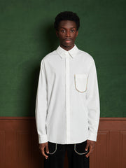 Penny Bead Shirt Pearl White / Z