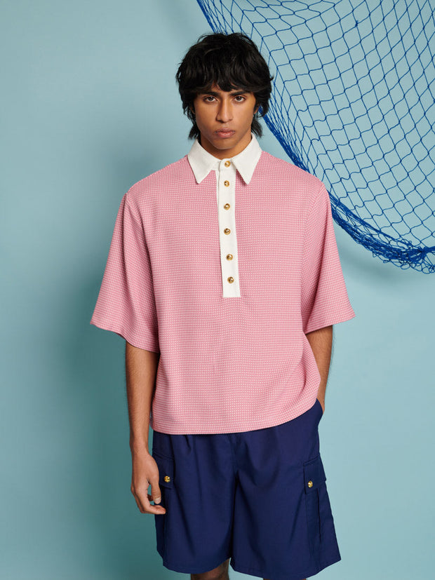 Compass Polo Shirt Raspberry Pink / Z