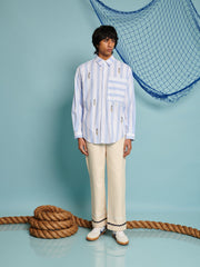 Fisher Stripe Shirt Bably Blue / Z