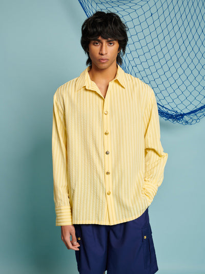 Seeger Stripe Shirt Pastel Yellow / Z