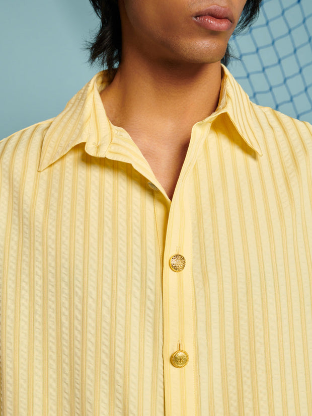 Seeger Stripe Shirt Pastel Yellow / Z