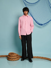 Jetty Stripe Shirt Raspberry Pink / Z