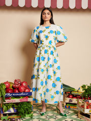 Orchard Jacquard Midi Dress