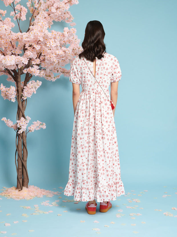 Doodle Bloom Midi Dress