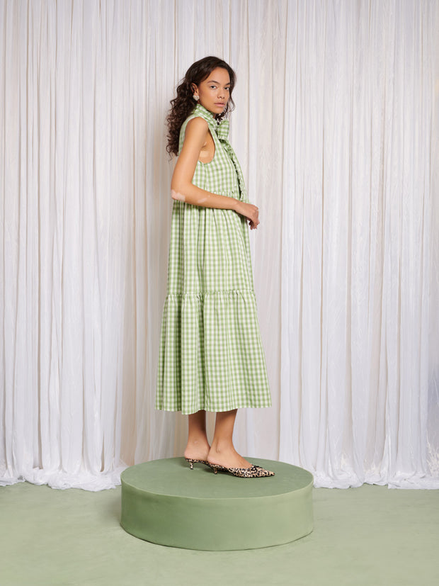 Stables Gingham Bow Dress