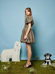 Lola Leopard Jacquard Dress