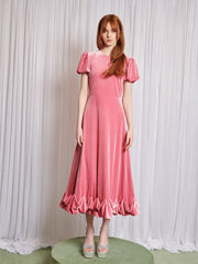 Sweet Melody Velvet Midi Dress