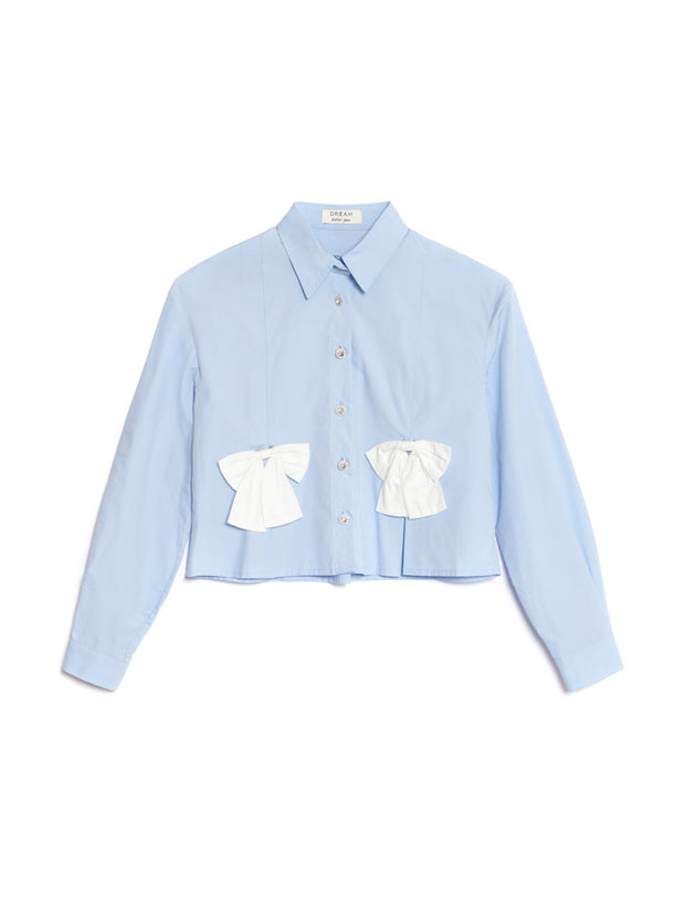 <b>DREAM</b> Blue Eyes Bow Shirt