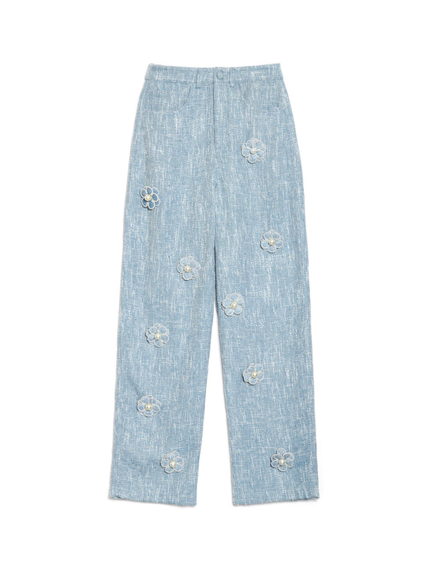 <b>DREAM</b> Trinket Tweed Flower Trousers