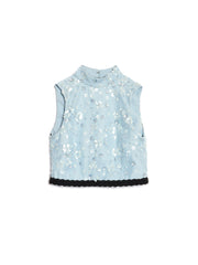 <b>DREAM</b> Blossom Bead Cropped Top