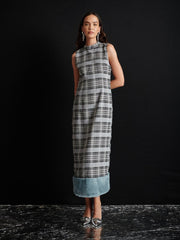 <b> Ghospell </b> Kora Check Midi Dress