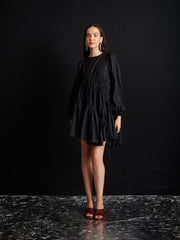 <b> Ghospell </b> Noor Ruched Mini Dress