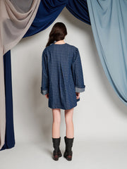 <b> Ghospell </b> Campbell Denim Mini Dress