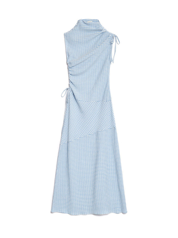 <b> Ghospell </b> Sana Gingham Midi Dress