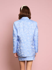 Sapphire Rose Jacquard Blazer