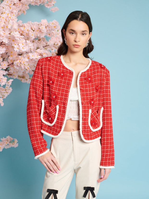 Sweet Cherry Tweed Jacket