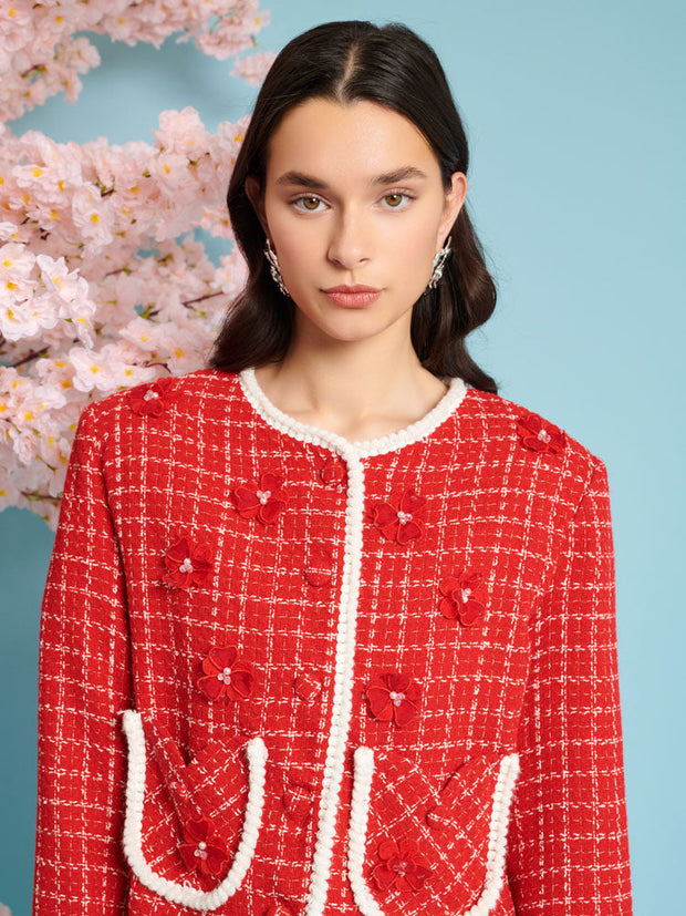 Sweet Cherry Tweed Jacket