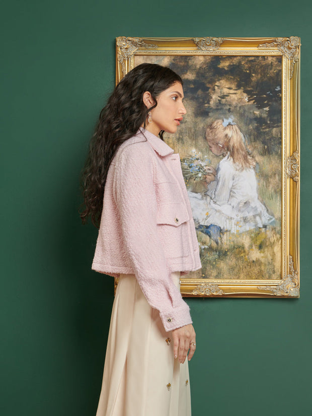 <b>DREAM</b> Pastel Cropped Jacket