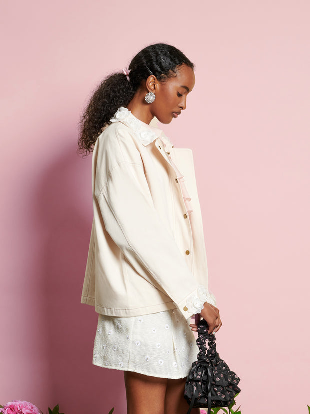 <b>DREAM</b> Valley Flower Embellished Jacket