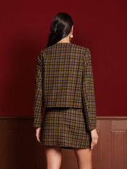 Vienna Check Jacket Brown Check / Z