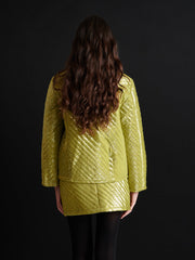 <b> Ghospell </b> Xyla Padded Sequin Jacket