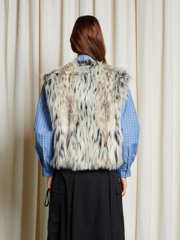 <b> Ghospell </b> Greer Faux Fur Gilet