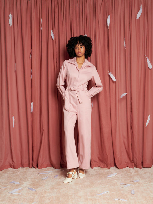 Lovebirds Ruffle Jumpsuit