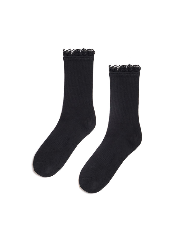 Louis Lace Trim Socks