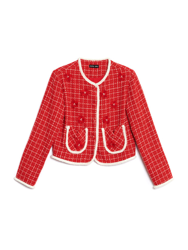 Sweet Cherry Tweed Jacket