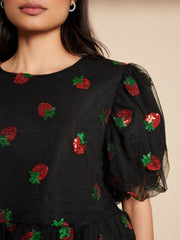 Strawberry Sequin Top