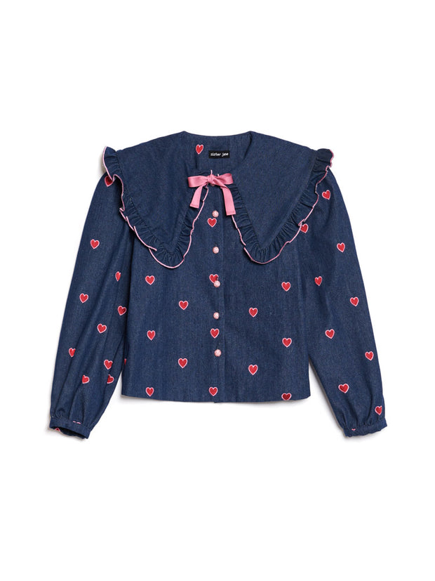 Perfect Match Denim Blouse