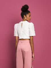 <b>DREAM</b> Sandy Jacquard Crop Top