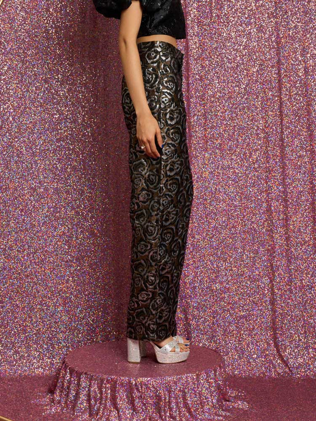 Rhythm Rose Jacquard Trousers