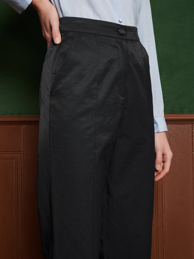 Wilhelm Ruffle Trousers Coal Black / Z